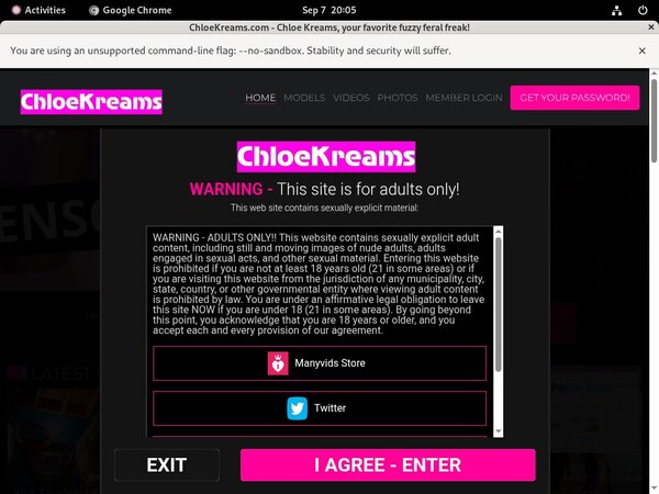 Chloekreams.com With Sliiing