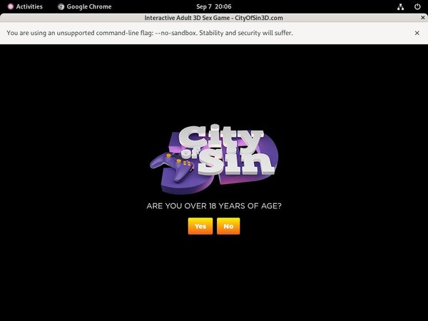City Of Sin 3D Join With ClickandBuy