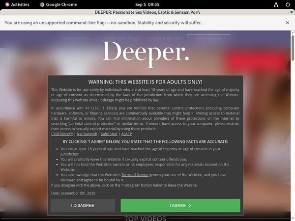 Deeper.com Trial Membership Deal