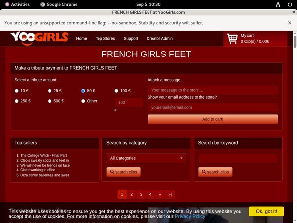 FRENCH GIRLS FEET Using Paypal