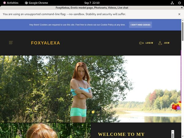 Foxyaleksa.com Limited Sale