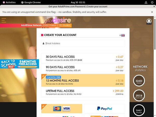 Free Accounts To Digital Desire