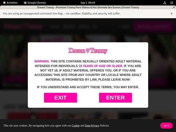 Get A Free Dream Tranny Password