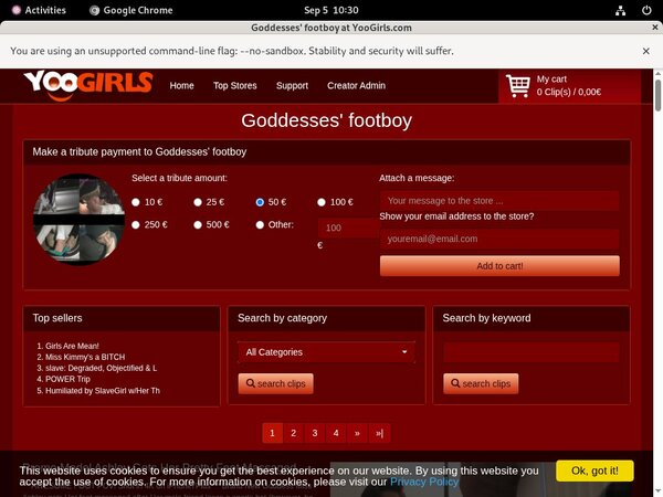 Goddessesfootboy Free Trial