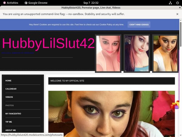Joining Hubbylilslut420.modelcentro.com