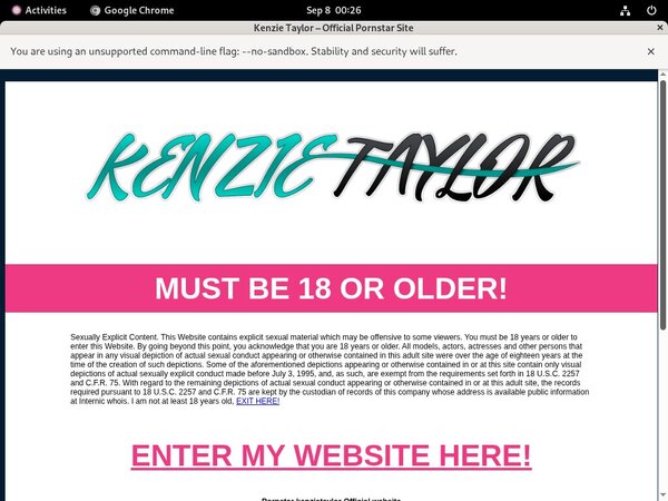 Kenzie Taylor Login Passwords