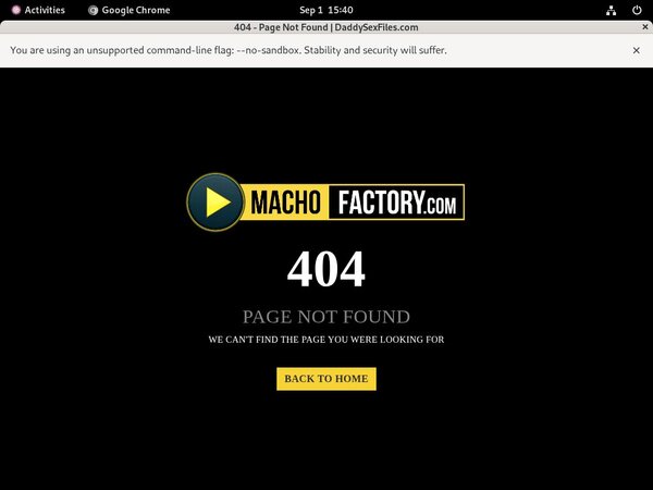 Macho Factory Bankeinzug