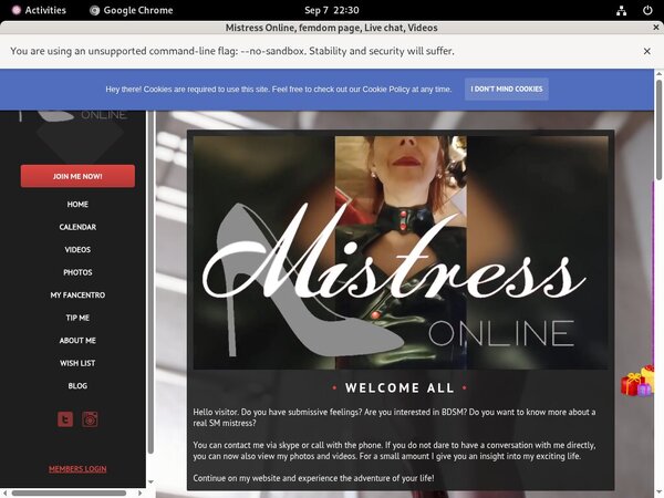 MistressOnline Betalen