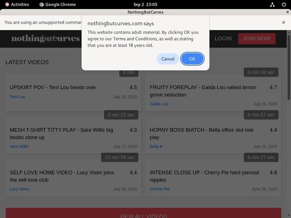 Nothingbutcurves.com Passwort