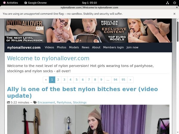 Nylon All Over Account Premium Free