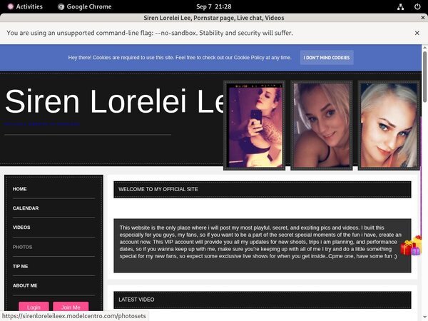 Sirenloreleileex.modelcentro.com Payment