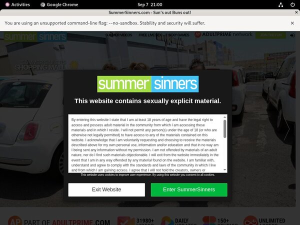 Summer Sinners Trial Coupon