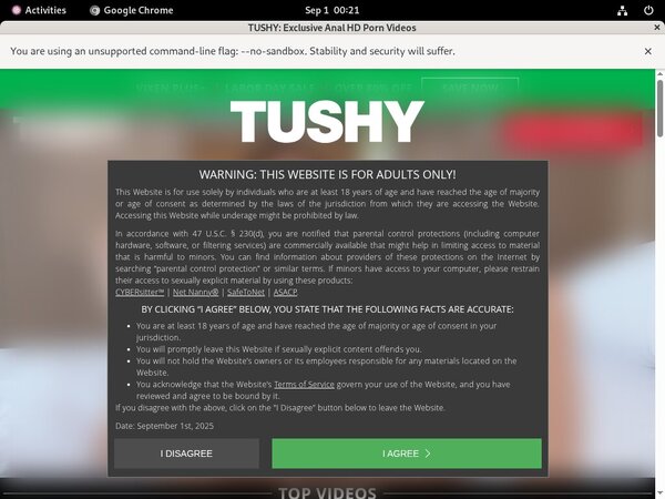 Tushy Login Account